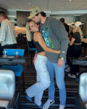 Sidney Tilton with her boyfriend Jacob Eason.